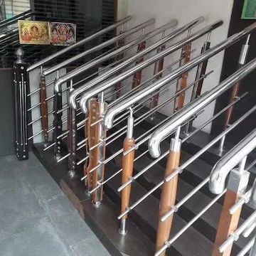 Railing samples — SS & wood combinations