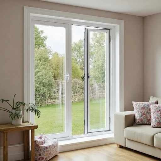 Casement windows — garden view from living room